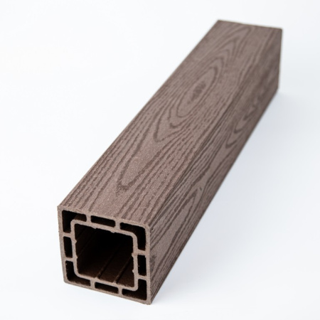 Столб для ограждений Экодекинг Техно 100x100x3000 Шоколад